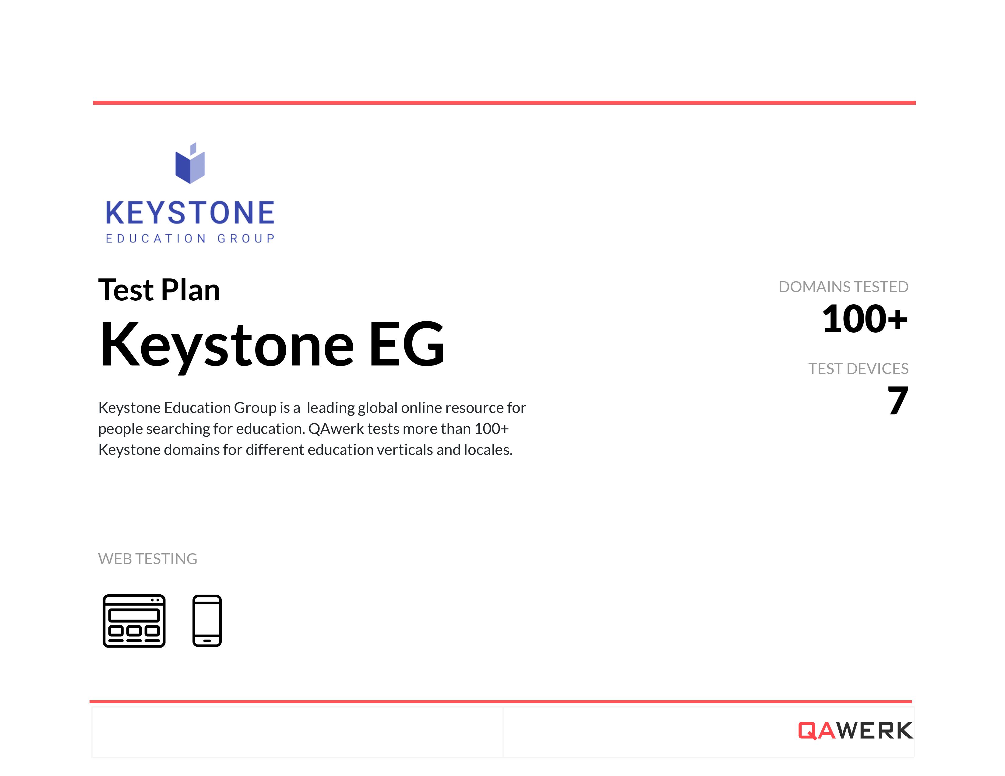 Keystone test plan