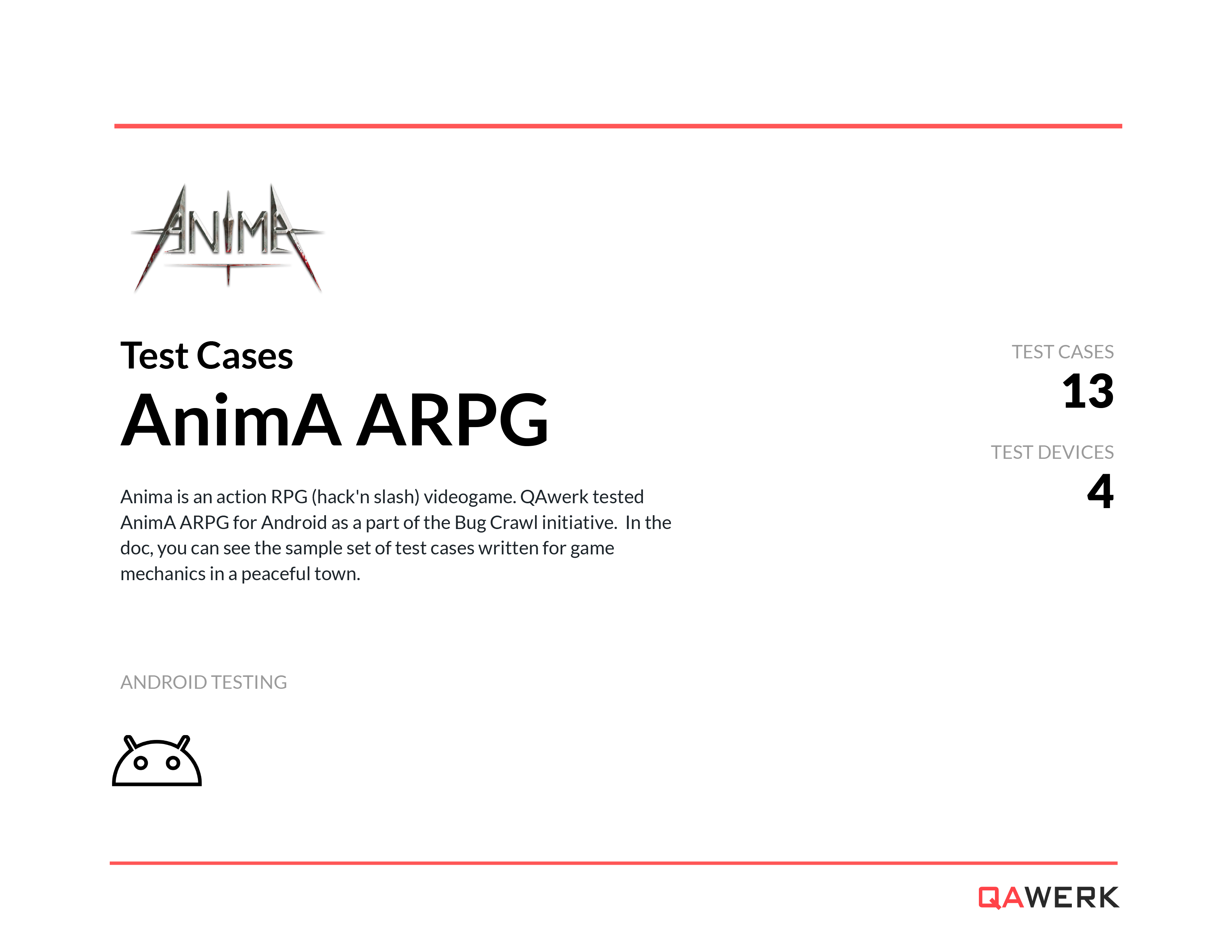 AnimA ARPG test cases