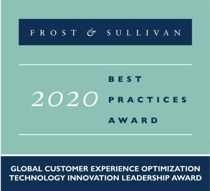 Frost & Sullivan
Best Practices Award 2020