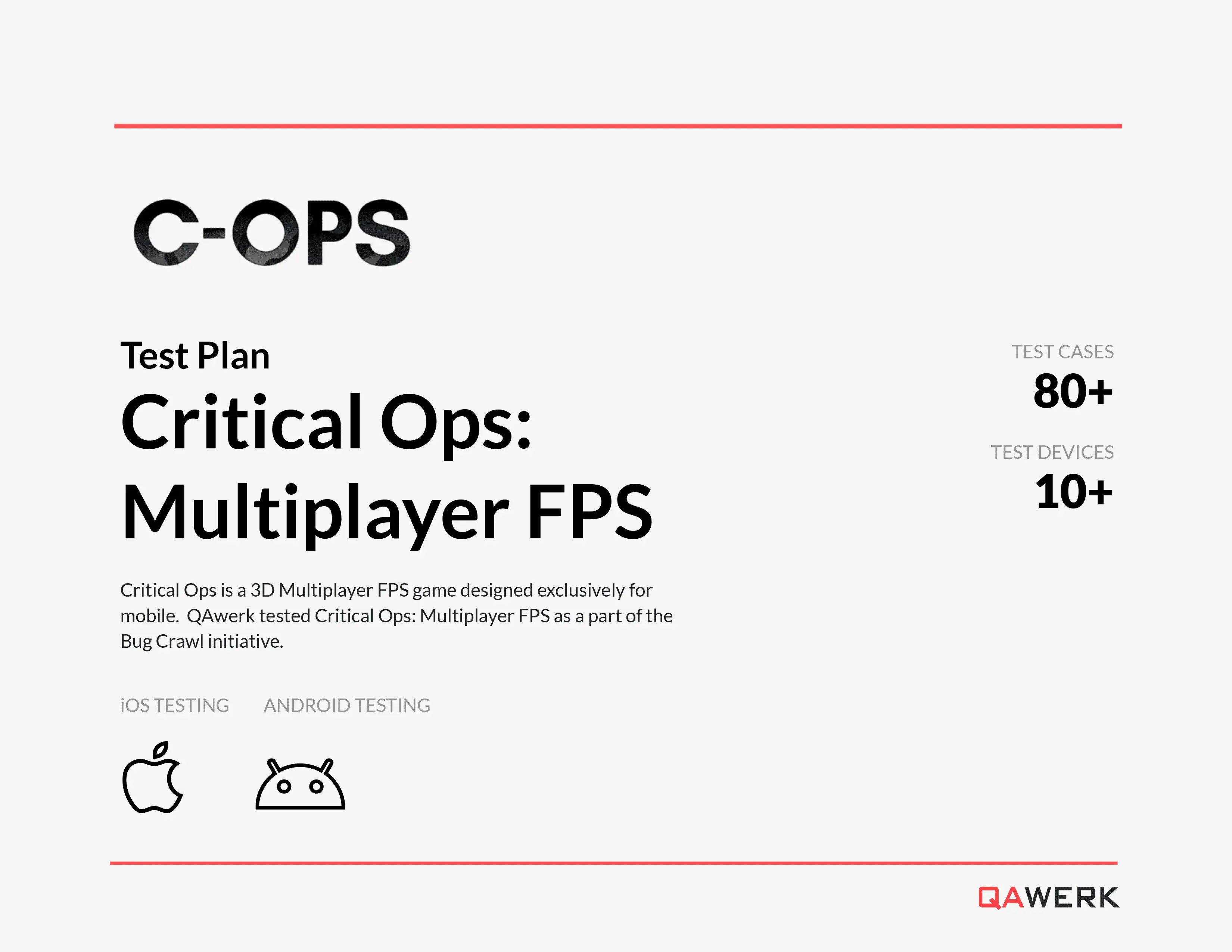 Critical Ops Test Plan