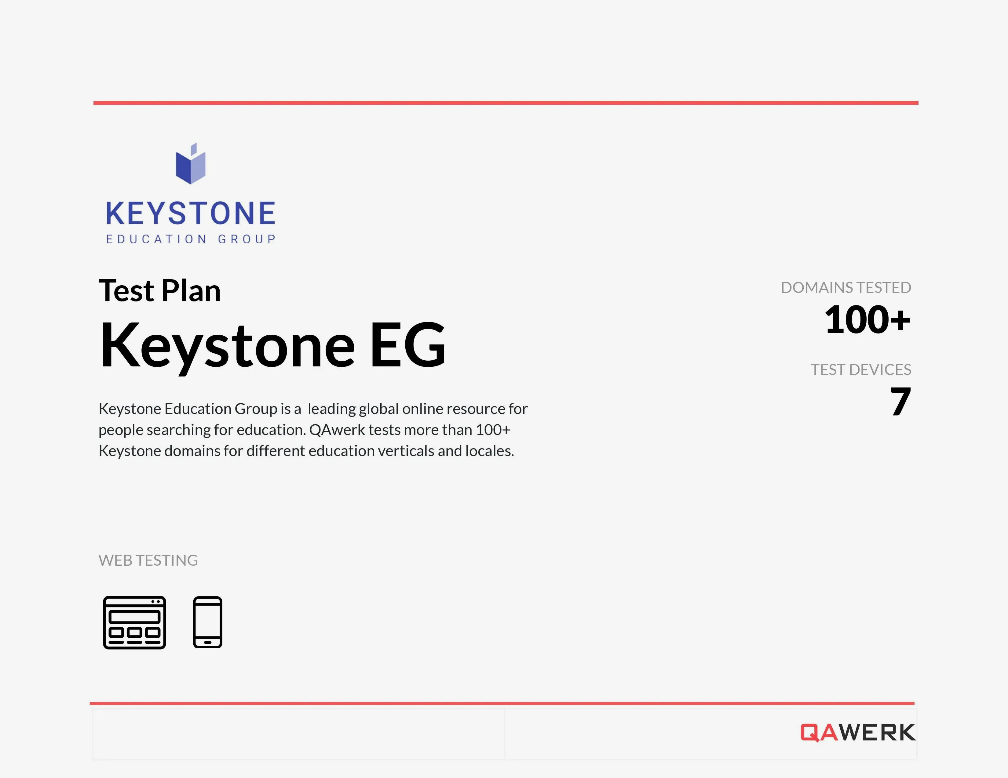 Keystone test plan