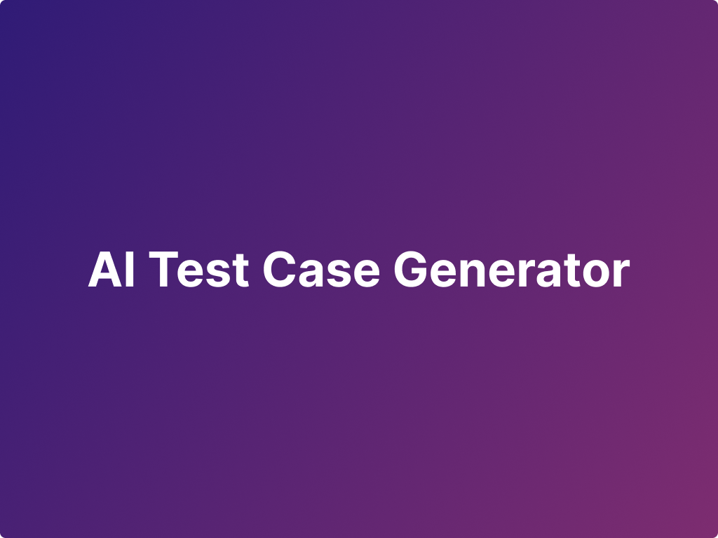 AI Test Case Generator