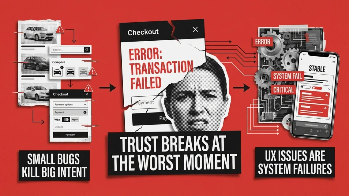 Why Automotive E-Commerce Solutions Lose Customers & How Testing Helps