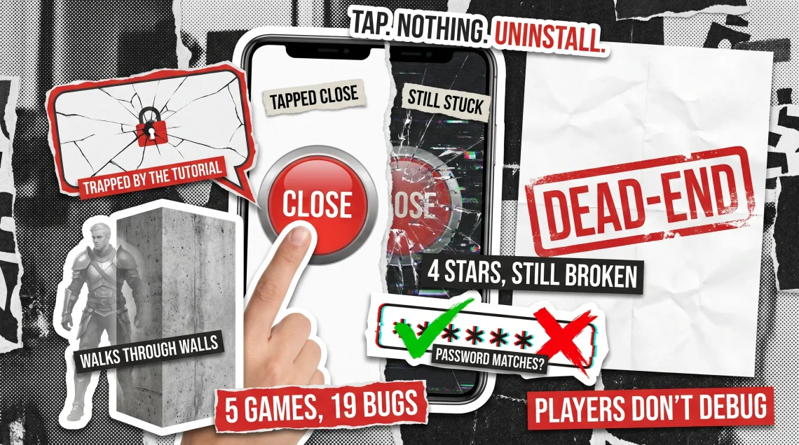 Bug Crawl Digest #1: Most Common Mobile Game Bugs Bug Crawl Digest #1: Most Common Mobile Game Bugs