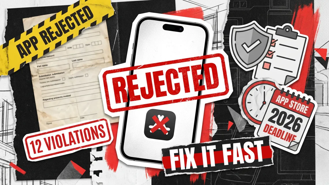 Why Apps Get Rejected: The 12 Most Common App Store Violations in 2026
