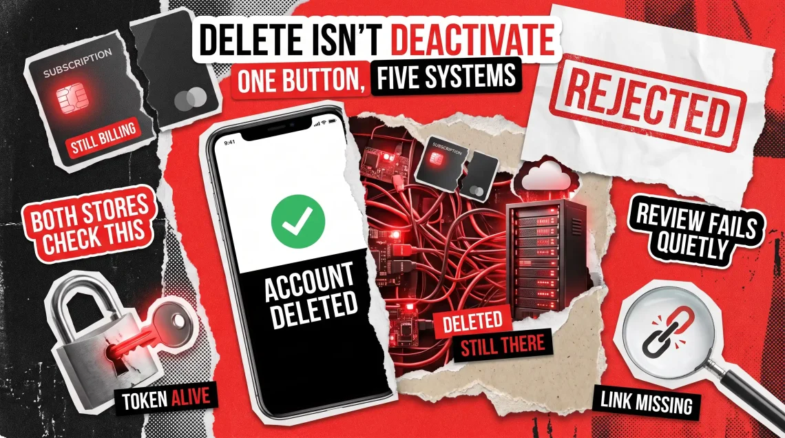 App Account Deletion Requirements: What Apple and Google Actually Check App Account Deletion Requirements: What Apple and Google Actually Check
