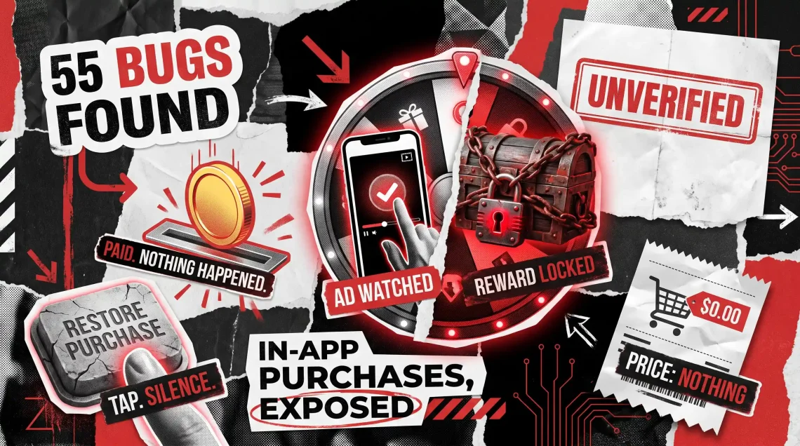 Bug Crawl Digest #3: In-App Purchase Testing Failures