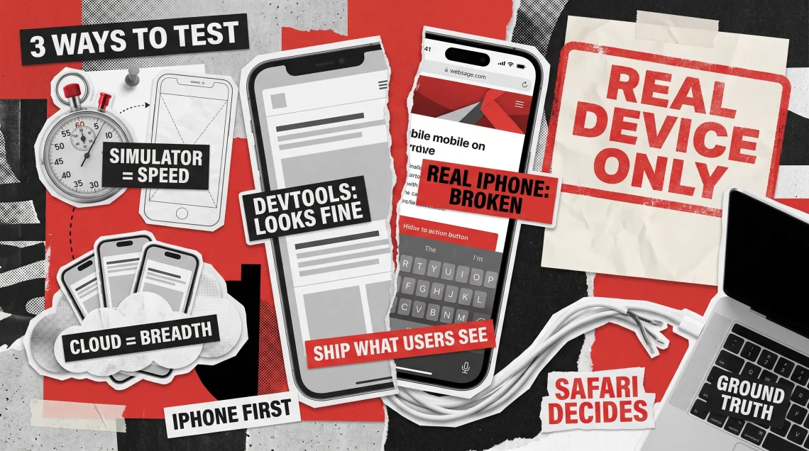 How to Test a Website on iPhone (Real Device, Simulator, and Cloud Compared) How to Test a Website on iPhone (Real Device, Simulator, and Cloud Compared)